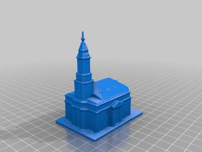 church - dresden kreuzkirche buildings & structures 3d scan barock boardgame boardgames accessories building christian germany history miniature miniatures model modeling religion scanner scanning 3d print model - Mito3D