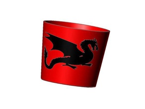 large dragon pot holder household 3d print model - Mito3D