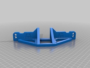 anet a8 front frame brace lower all-thread holes 3d printer parts mods upgrade 3d print model - Mito3D
