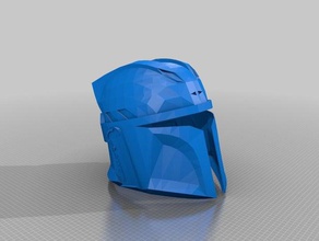 star wars mandalorian helmet version 2 costume boba fett mercs 3d print model - Mito3D