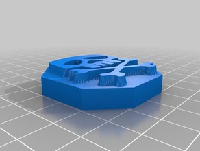 skull stamp 3d printing 3d print model - Mito3D