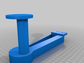 heavy duty spool holder 3d printer accessories filament tevo tarantula 3d print model - Mito3D