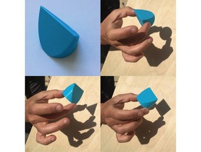 drei Schatten-Objekt math Kreis Bildung geometrie Schatten Platz Dreieck 3d print model - Mito3D