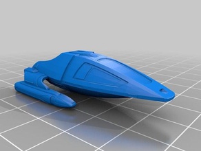 type 9 shuttlecraft small scale toy & game accessories shuttle star trek 3d print model - Mito3D