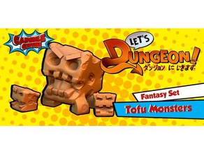 tofu mostri giochi e giocattoli chibi carino dnd dungeons dragons in miniatura il vegan wargame 3d print model - Mito3D