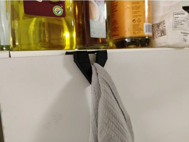 towel hanger kitchen & dining holder hook 3D print model - Mito3D