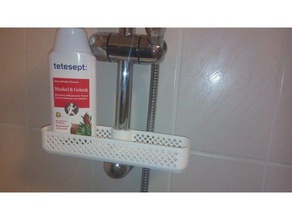 shower tray 25mm tube bathroom caddy 3d print model - Mito3D
