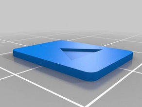 youtube play button signs & logos logo 3d print model - Mito3D