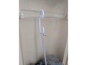 washcloth hook bathroom bath accessories hanger loofah shower sponge 3d print model - Mito3D