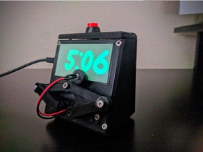 glow-in-dark plot clock gadgets arduino diy glow dark led plotclock plotter robot servo time 3d print model - Mito3D