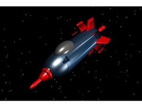 superman rocket toys & games vehicle 3d print model - Mito3D