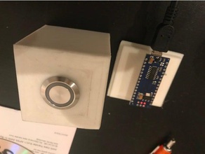 arduino campainha botão de pressão traço-caixa eletrônica 3d print model - Mito3D