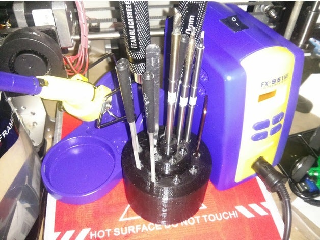 hakko t12 tip universal tool holder holders & boxes fx-951 3D print model - Mito3D