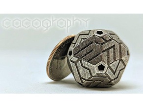 cacography - d20 dice dnd dungeons dragons miniature miniatures polyhedra rpg tabletop 3d print model - Mito3D