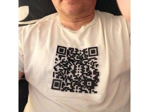 qr scan t-ulle shirt fashion iron code tshirt tullle 3d print model - Mito3D