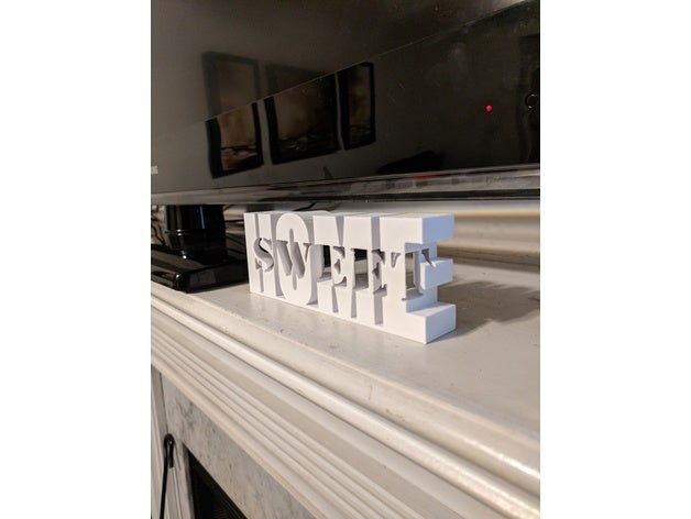 home sweet decor 3D print model - Mito3D
