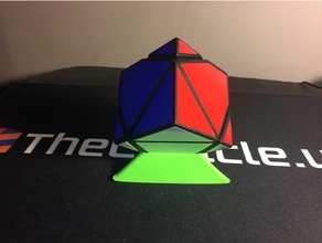 57 mm eje de 2x2 puzzles cubo puzzle rubiks cube reviradas curvas 3d print model - Mito3D
