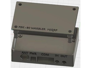 njqrp psk-80 warbler case electronics amateur radio psk qrp 3d print model - Mito3D
