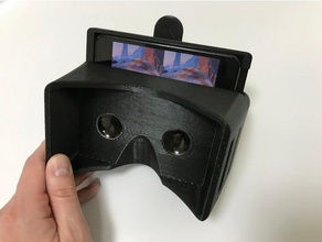 iphone x adattatore vassoio vr headset gadget di cartone google la realtà virtuale 3d print model - Mito3D