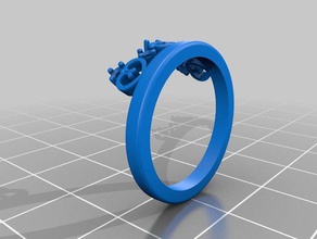 anillo de la princesa joyería 3d print model - Mito3D