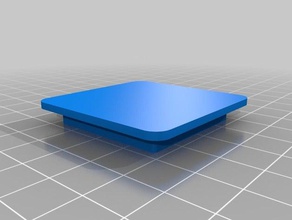 end cap 35 mm square tube diy endcaps 3d print model - Mito3D
