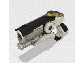 caduceu blaster adereços misericórdia overwatch 3d print model - Mito3D