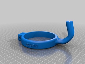 20oz cup handle cut half w dovetail household 3d print model - Mito3D
