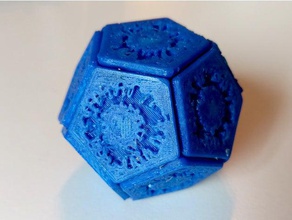 self-assembling virus - easy printing biology dodecahedron magnet self assembly 3d print model - Mito3D