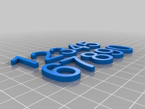 chiffres toys & games 3d print model - Mito3D