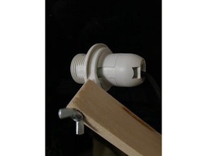 e14 lamp bulb socket m4 flat head screw adapter diy shade screws 3d print model - Mito3D