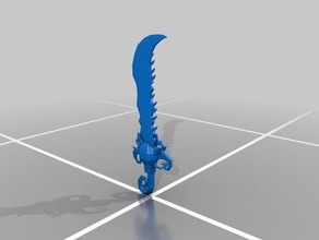 halloween espada A impressão 3d 3d print model - Mito3D