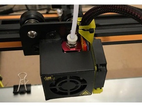 cr-10 hot end wire strain relief bracket 3d printer accessories 3d print model - Mito3D