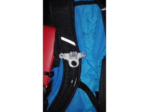 gopro backpack mount camera 3d print model - Mito3D