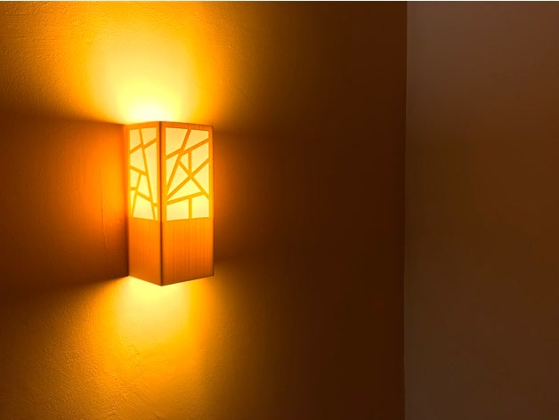 wall structured lamp household 3D print model - Mito3D