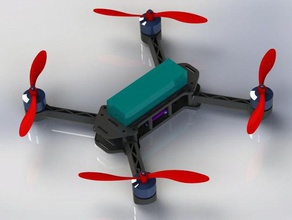 groover 280 v11 quadrocopter frame r c araçlar mm 6 inç helikopter drone çerçeve quadcopter quadro rc oyuncak 3d print model - Mito3D