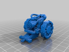 grot cannon warhammer 40k - 19th century style toys & games miniature tabletop wargaming 3d print model - Mito3D