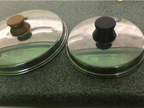 panela de tampa botão cozinha e sala jantar a utensílios knob botões controle pan pote 3d print model - Mito3D