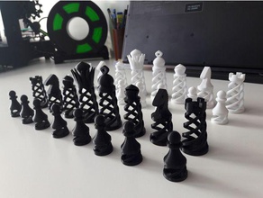 twisted chess 3d print model - Mito3D