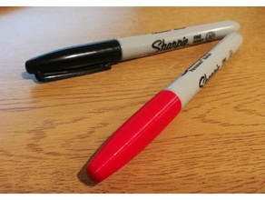 caneta ponta fina marcador permanente substituição cap peças de 3d print model - Mito3D
