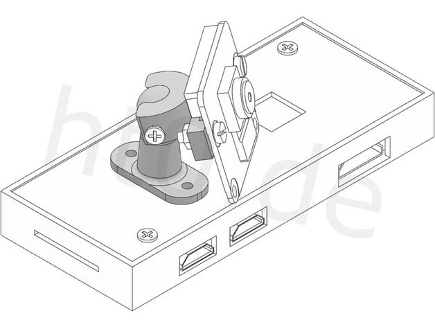 ball socket mount raspberry pi camera other applications 3d printing case 3D print model - Mito3D