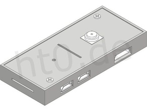 ahududu sıfır üçüncü taraf mini kamera durumda pi 3d baskı raspberry 3d print model - Mito3D