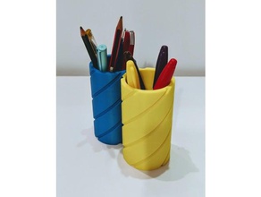 pencil holder tool holders & boxes stationary 3d print model - Mito3D
