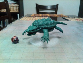 drago tartaruga giochi d&d dnd dungeons & dragons pathfinder 3d print model - Mito3D
