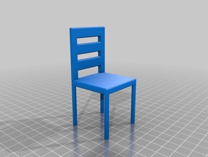 chair household furniture wooden 3d print model - Mito3D
