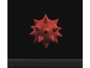 star ball modèles de la balle le fléau tête mace 3d print model - Mito3D