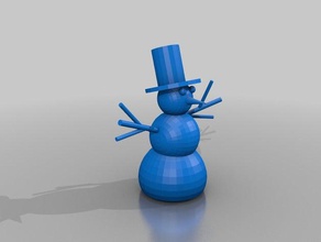 frosty snowman models 3d print model - Mito3D