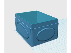 multiuso scatola e il coperchio art box contenitore casella di gioielli archiviazione 3d print model - Mito3D