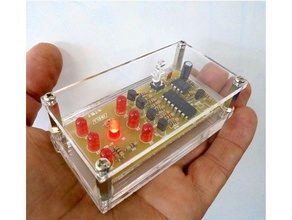 laser cut electronic dice case electronics 3d print model - Mito3D