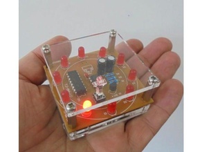 laser cut lucky wheel case electronics 3d print model - Mito3D