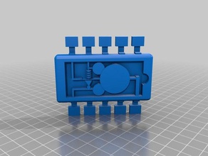 mickey chip - operation amplifier opamp models 3d print model - Mito3D